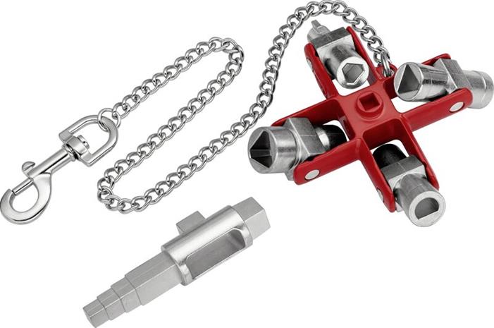 KNIPEX UNIVERSAL MASTKEY "construction"