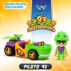 T-racers Mega Wheels T-rex-ajoneuvo kuljettajineen
