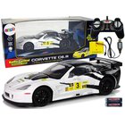 Radio-ohjattu urheiluauto Corvette C6.R 1:18 valkoinen