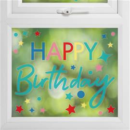 Ikkunatarrat - Happy Birthday