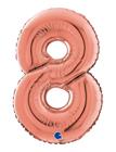 IPK IPK Number Foil 8 Rose Gold 70 Cm - Pink - 0