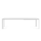 Kartell Four Pöytä 160-260x90 Cm - Pöytävalaisimet ulkokäyttöön Galvanoitu Teräs Valkoinen - 0453882