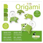 Origami-setti - Fridolin - Sammakko - 20 Lehteä - 4 Kuviota - Lapsille 6-vuotiaasta alkaen