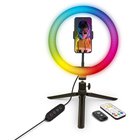 Puhelinteline Teline LED-rengaslampulla YENKEE YSM 710 VLOG, 168 LED, kaukosäädin, 29 väriä, -