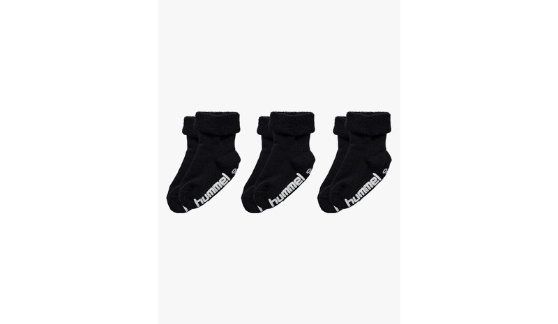 Hummel Mini Anti-Slip Sukat 3-pack, Black, 15-17