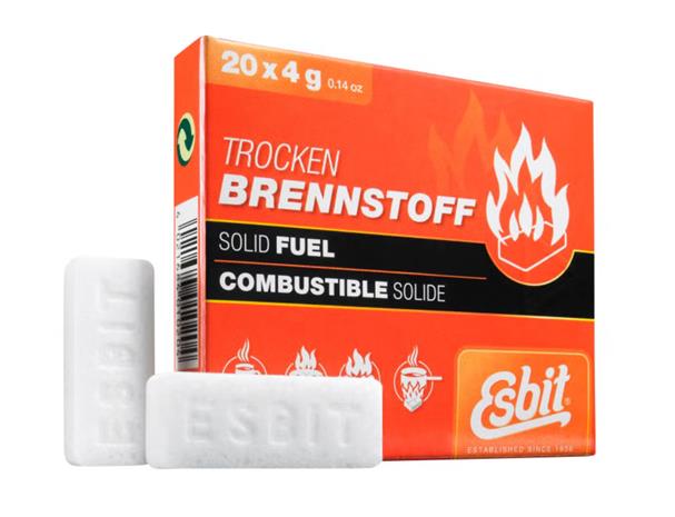 Esbit Solid Fuel, lämmityspelletit 20 x 4 g – kuva 5/8