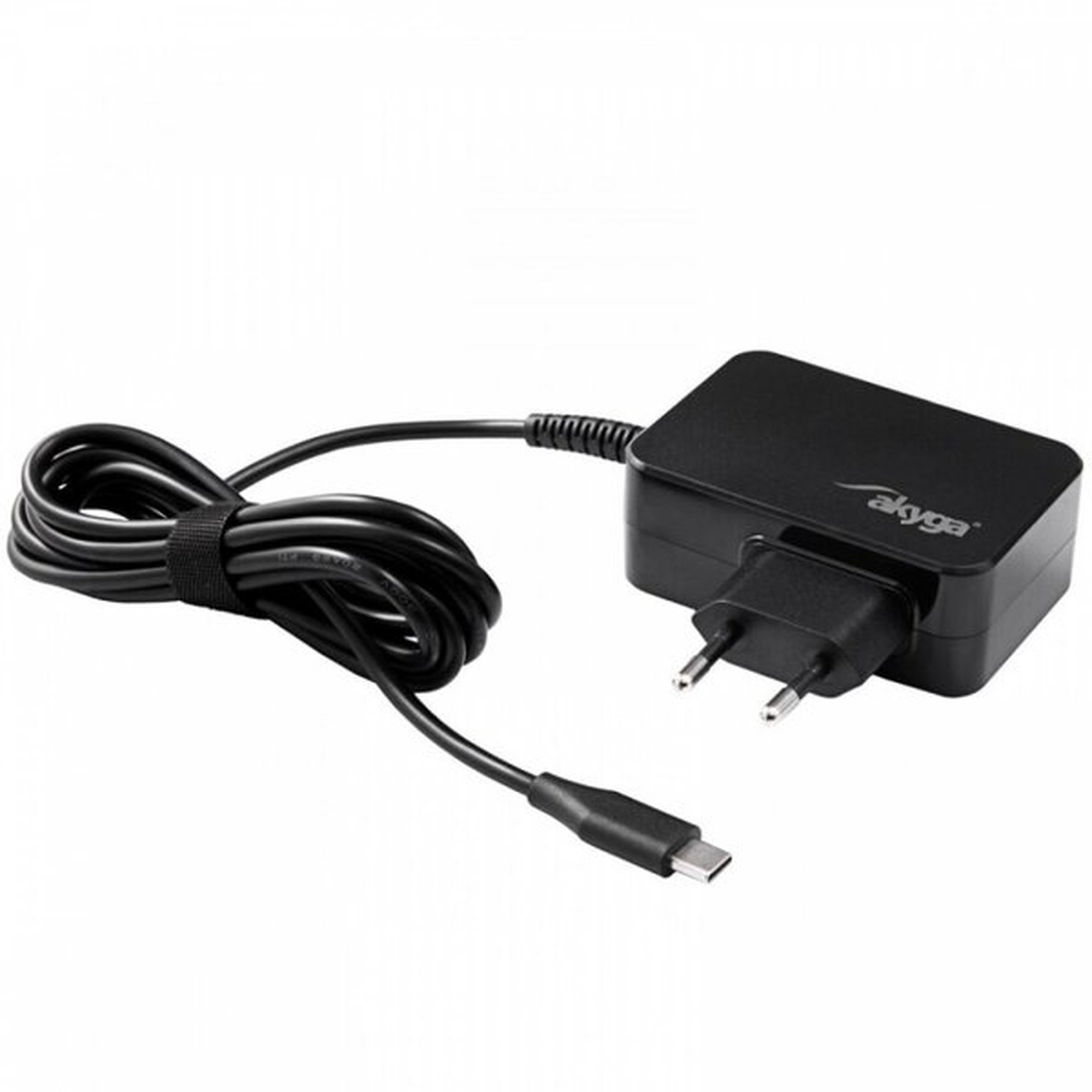 Akyga AK-ND-80 - USB-C power adapter - 5 - 20 V / 2.25 - 3 A Power Delivery 3.0 GaN - 45 watt