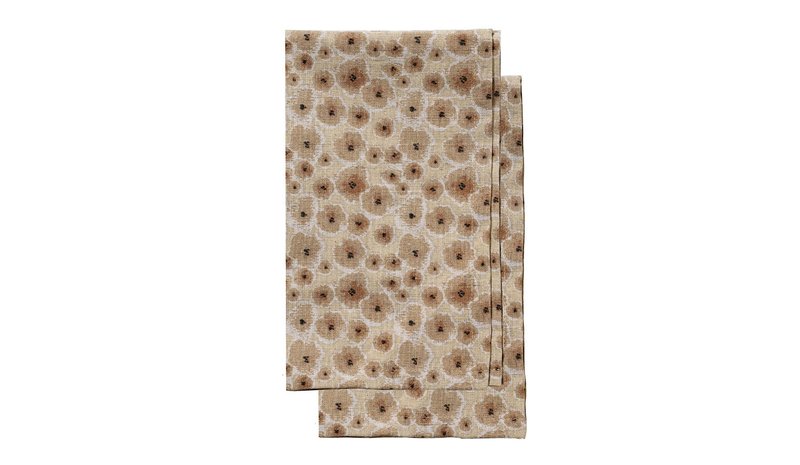 Sagaform Edith keittiöpyyhe 50x70 cm 2-pack Sekoittunut beige