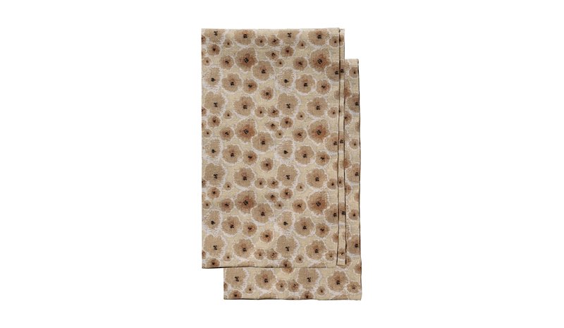 Sagaform Edith keittiöpyyhe 50x70 cm 2-pack Sekoittunut beige