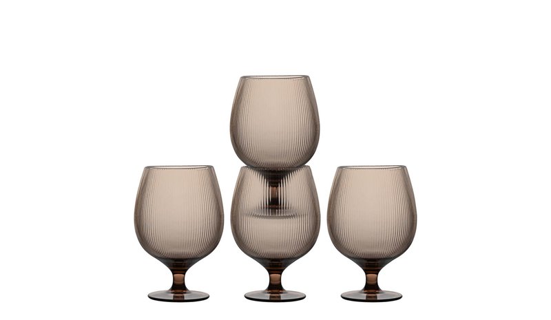 Sagaform Billi olutlasi 50 cl 4-pack Ruskea