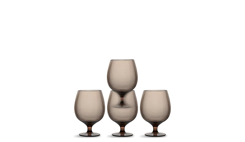 Sagaform Billi olutlasi 50 cl 4-pack Ruskea