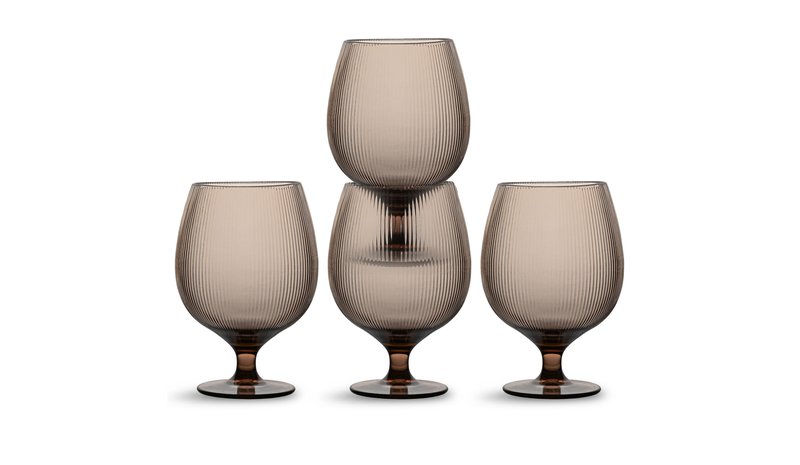 Sagaform Billi olutlasi 50 cl 4-pack Ruskea