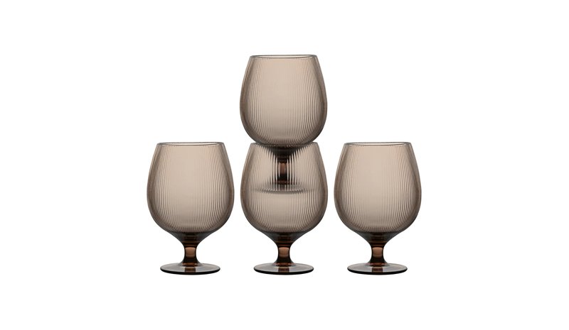 Sagaform Billi olutlasi 50 cl 4-pack Ruskea