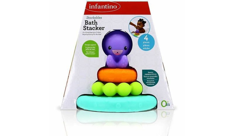 Pyramidi - hyrrä Infantino Octopus Bath Pyramid – kuva 1/1