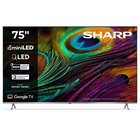Televisio Sharp 75 (189cm) 4K Ultra HD QLED MiniLED Google TV, HARMAN/KARDON® Speaker System