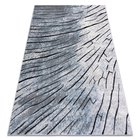 COZY 8874 Timber -matto, harmaa / sininen