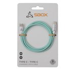 Sbox Type C - Type C 1m vihreä USB-C-kaapeli