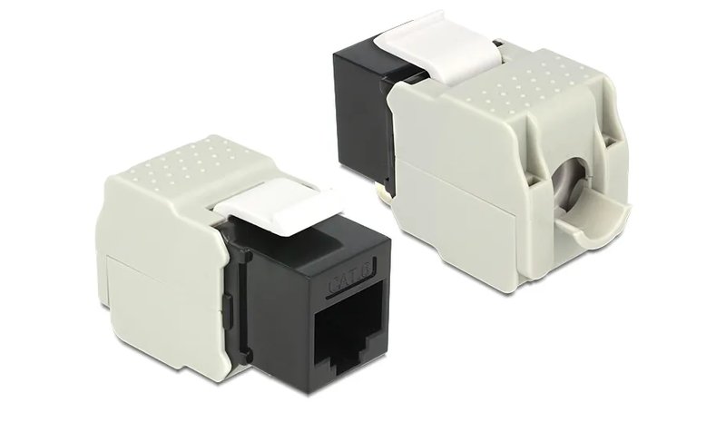 Delock Keystone Module RJ45 jack > LSA Cat.6 UTP black