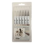 ZIG Clean Color Real Brush 6-set Warm gray