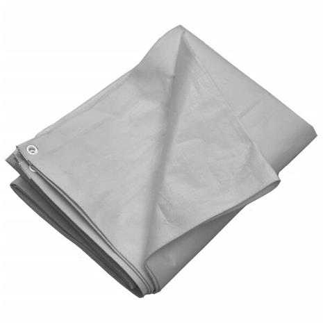 vidaXL Pressu 260 g/m² 3x3 m harmaa HDPE – kuva 2/3