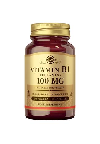 Solgar B1-vitamiini 100 mg 100 kaps, ravintolisä
