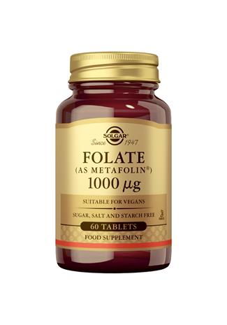 Solgar Folaatti (Metafolin®) 1000 µg 60 tabl, ravintolisä
