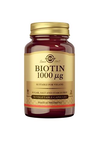 Solgar Biotiini 1000 µg 50 kaps, ravintolisä