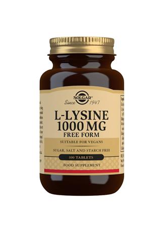 Solgar L-Lysiini 1000 mg 100 tabl. ravintolisä
