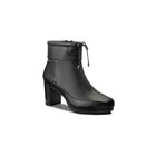 Clarks London naisten sateen musta nahkaiset vedenpitävät saappaat, 39