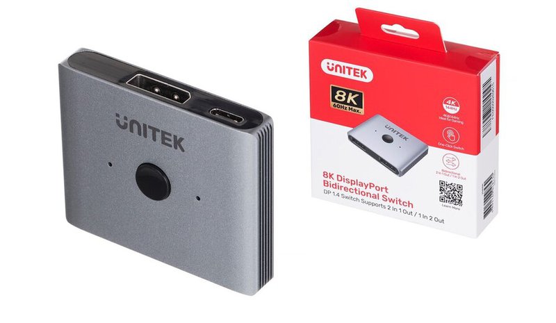 DisplayPort Unitek 8K -adapteri