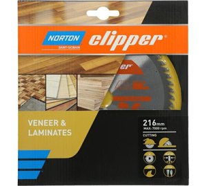 Norton Clipper -sahanterä 216 mm, 30 mm, 2,6 mm, 60 hammasta