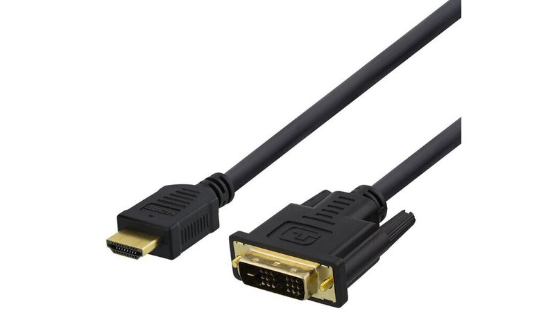 Deltaco, 1080p, DVI-D Single Link, 2 m – kuva 1/2