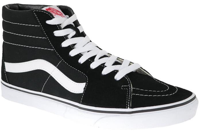 Vans - Sk8-Hi - Varsitennarit - Unisex - Musta valkoinen