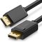 Ugreen DP102 kaapeli DP to DP, 4K, 3D, 3m, musta – kuva 1