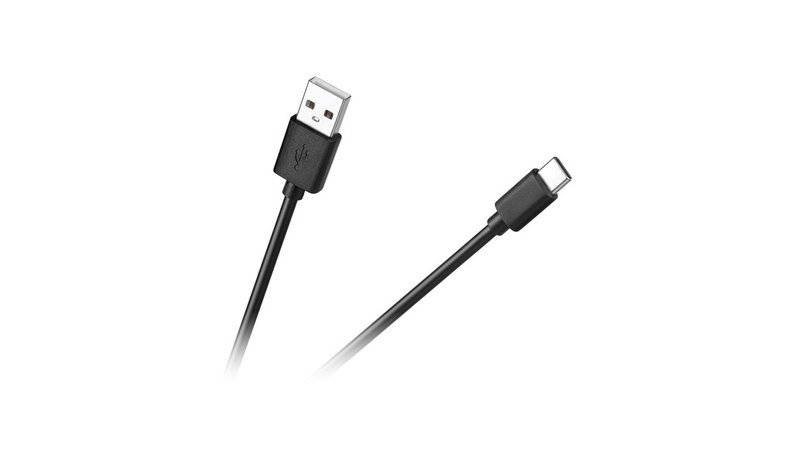 1 m pitkä usb a - usb c -liitäntäkaapeli.
