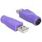 DELOCK ADAPTER PS2 FEMALE USB-A MALE – kuva 1