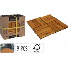 Progarden Puinen Terassilaatta 30x30 cm (9 kpl) - FSC Akaasia