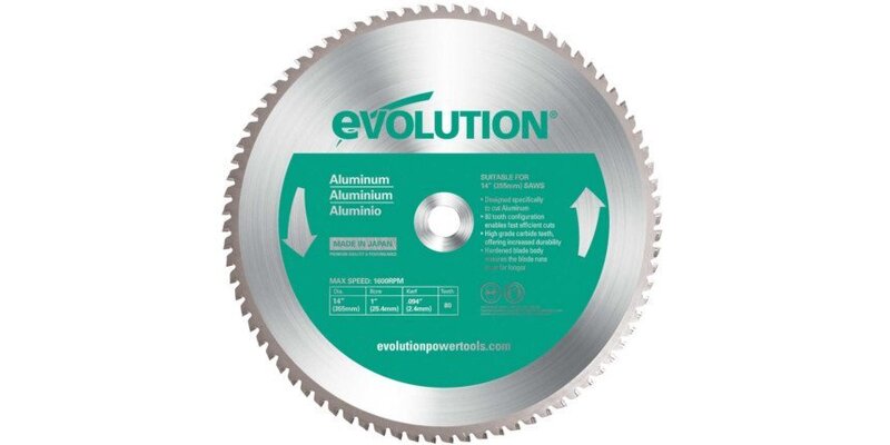 Evolution EV355A Sahanterä 355x2,0x25,4mm, 80T