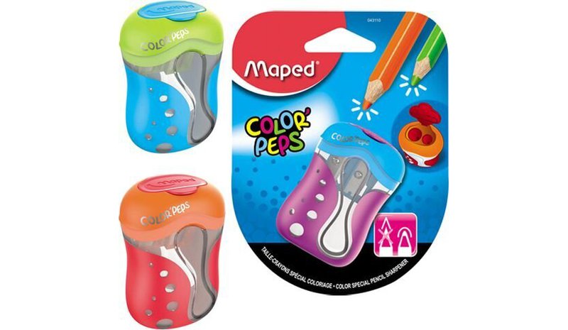 Maped Colorpeps teroitin, jossa 2 reikää ja säiliö