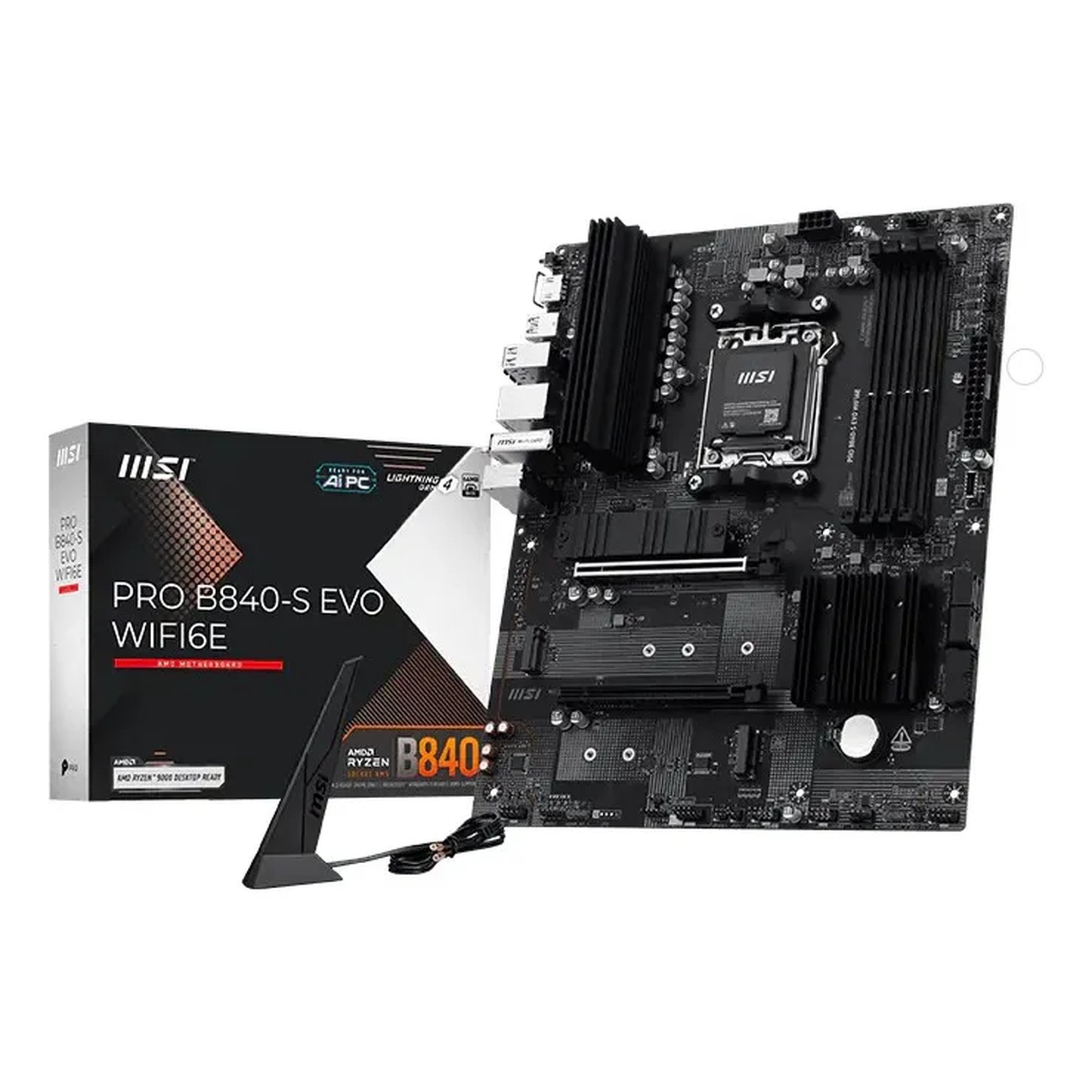 MSI PRO B840-S EVO WiFi 6E AM5 ATX -emolevy