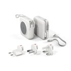 Epico Travel UltraPack 3in1 10 000mAh Power Bank and Wall Charger ET50 Plugs for EU, UK, AU & US, White