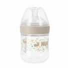 Koliikkipullo lämpöindikaattorilla NUK Slow Flow, Beige, 0+ kuukautta, 150 ml