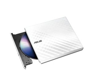 Asus External DVD write External Slim, USB, White