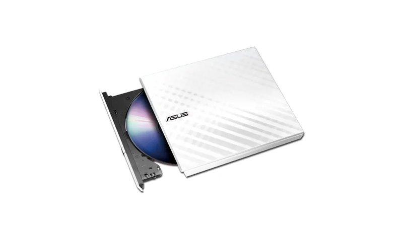 Asus External DVD write External Slim, USB, White