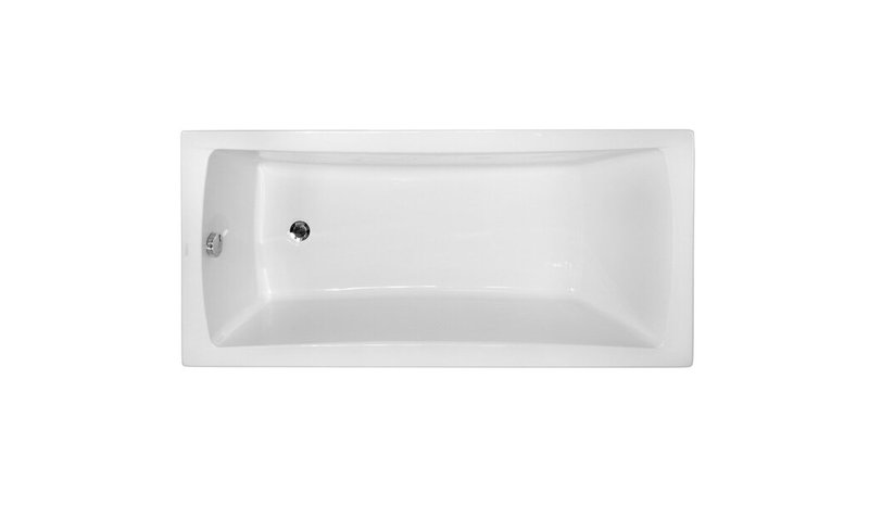 Kylpyamme Besco Optima listalla, 170x70 cm