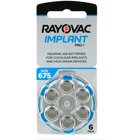 Elementit kuulokojeimplantteihin Rayovac Implant PRO+ PR44 675, 60 kpl