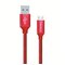 ColorWay USB Charging cable Red, 1 m – kuva 1