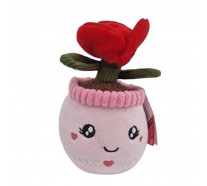 Pehmolelu ruusu ruukussa Softlings, 18 cm