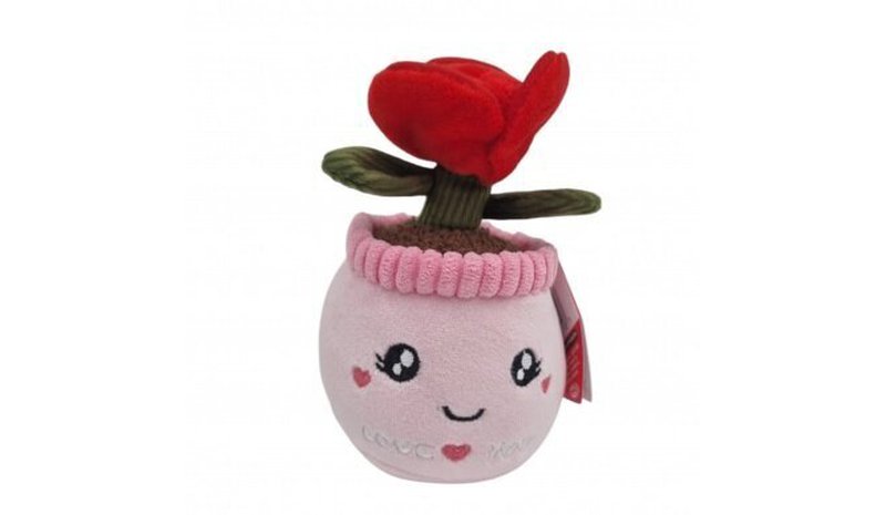 Pehmolelu ruusu ruukussa Softlings, 18 cm