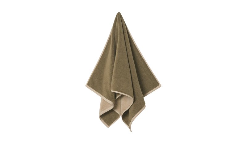 Ferm Living Ekko pyyhe Olive-cashmere, 50x100 cm